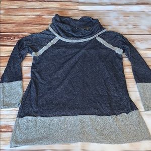 Cowl neck long sweater size M